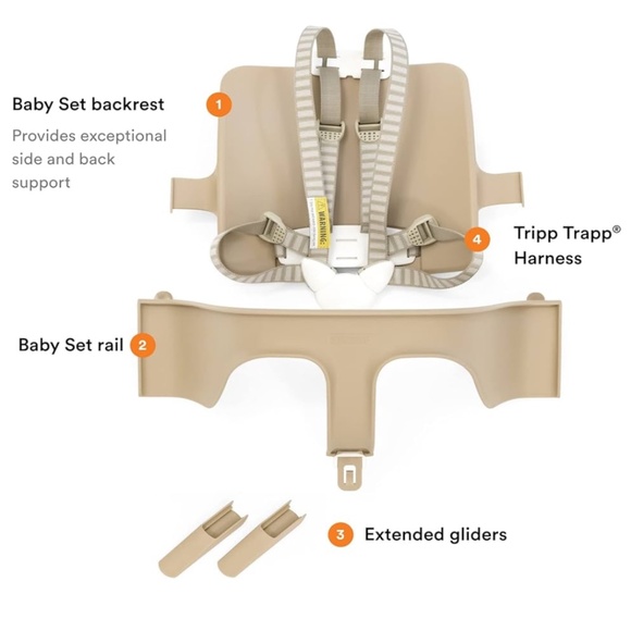 Stokke Tripp Trapp Baby Set- Fjord Blue - Picture 3 of 5